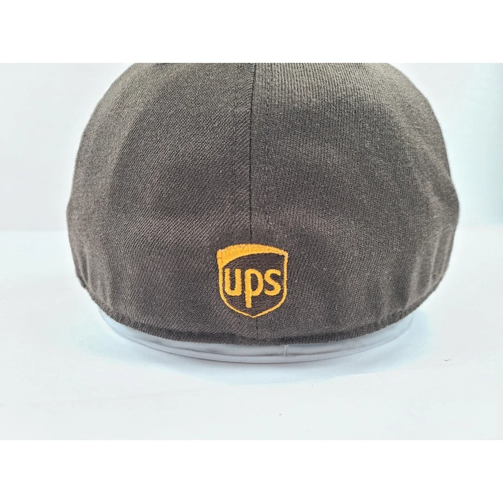 210 Fitted Las Vegas Raiders UPS Mashup Hat Brown Gold Flat Brim 7 1/4 - 7 5/8